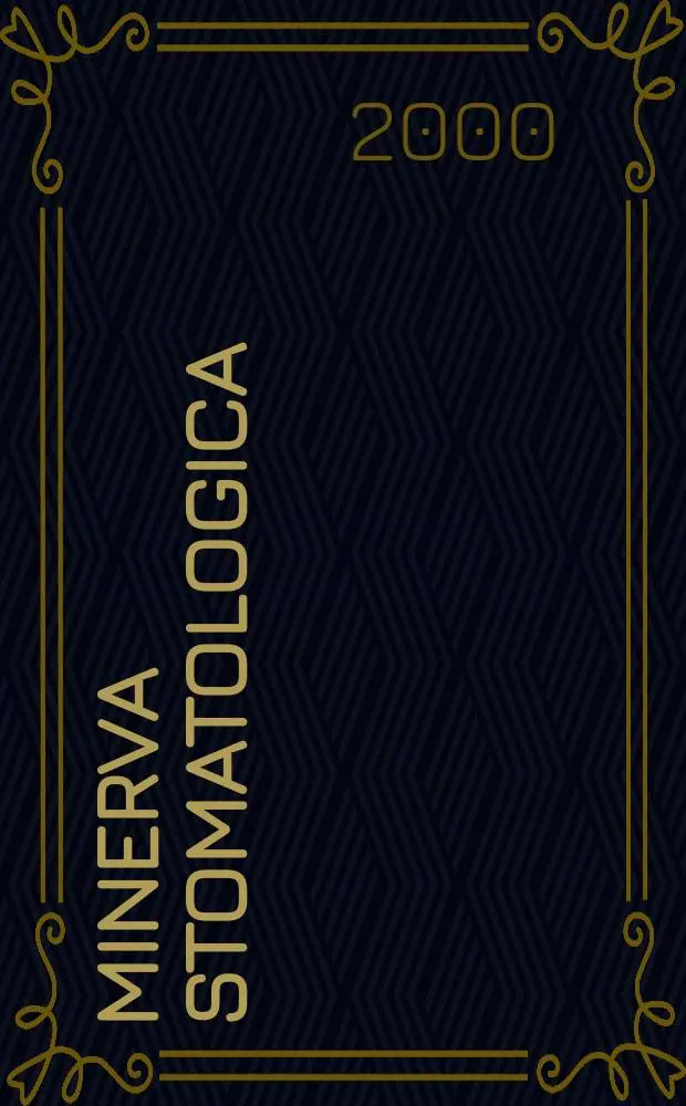 Minerva stomatologica : Rivista bimestrale di stomatologia Pubblica gli Atti della Soc. piemontese di stomatologia. Vol.49, №8