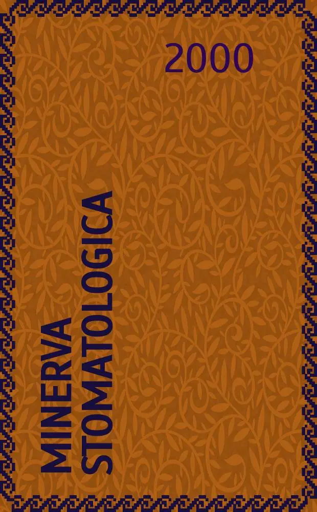 Minerva stomatologica : Rivista bimestrale di stomatologia Pubblica gli Atti della Soc. piemontese di stomatologia. Vol.49, №11/12