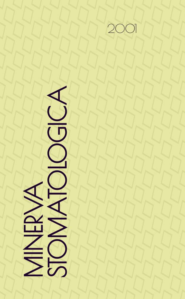 Minerva stomatologica : Rivista bimestrale di stomatologia Pubblica gli Atti della Soc. piemontese di stomatologia. Vol.50, №8