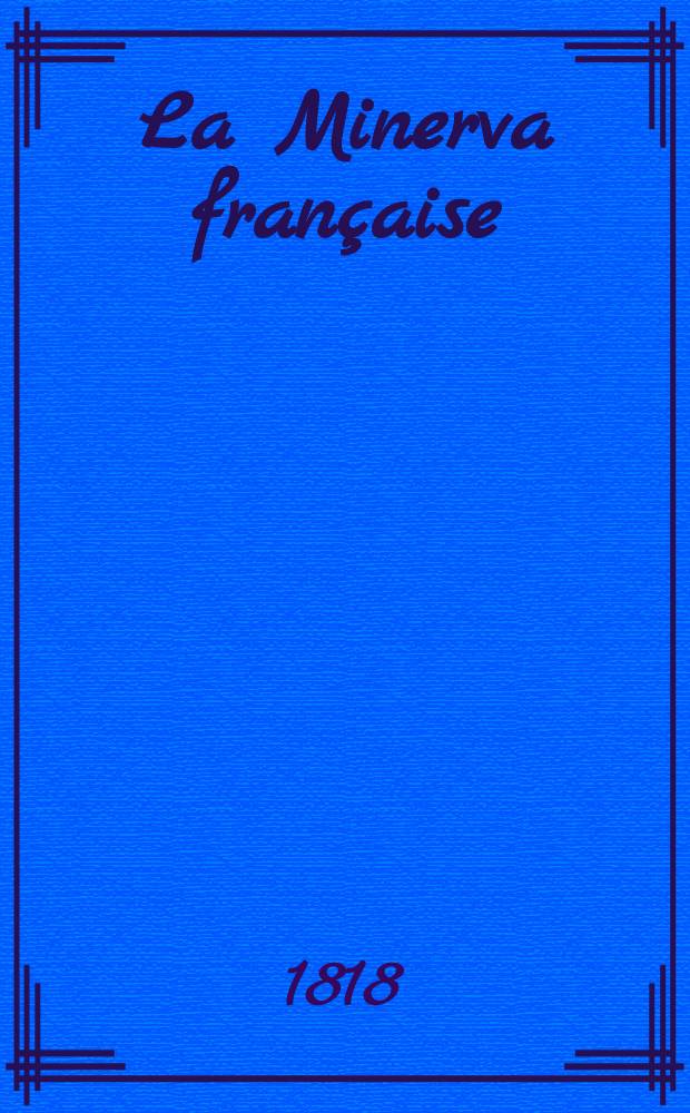 La Minerva fran&ccedil;aise