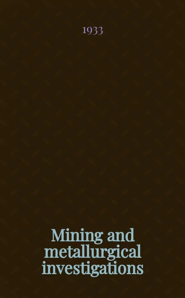 Mining and metallurgical investigations : Under auspices of United States bureau of mines, Carnegie institute of technology and Mining and metallurgical advisory boards Bulletin. 60 : Agglutinating value test for coal. Plastic properties of coking coals
