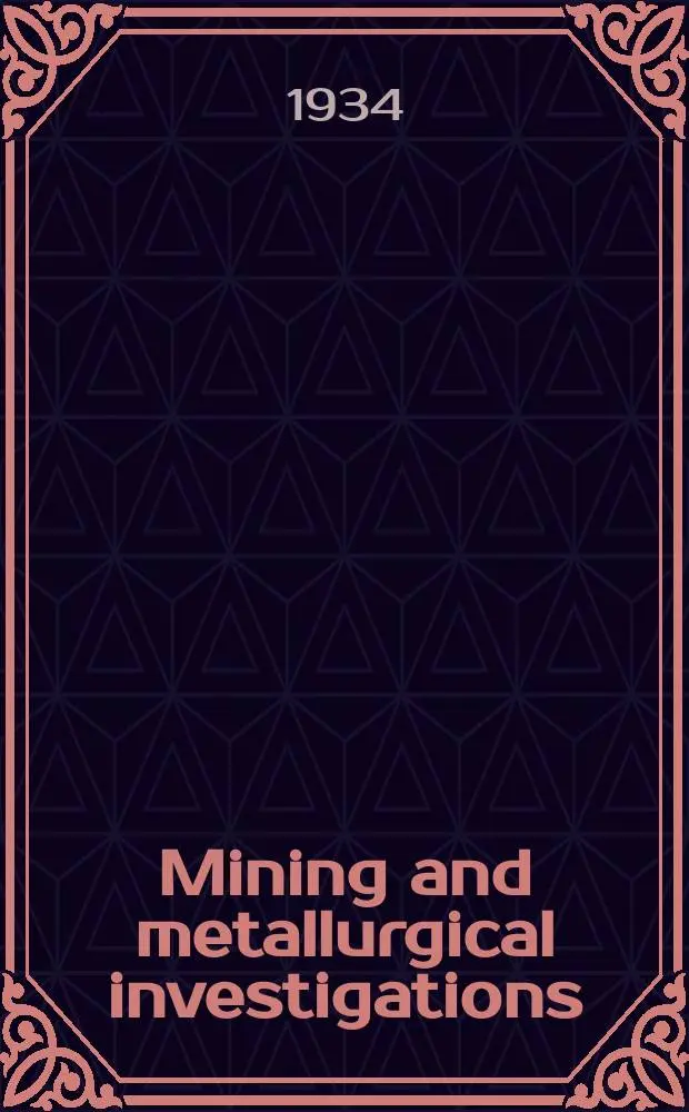Mining and metallurgical investigations : Under auspices of United States bureau of mines, Carnegie institute of technology and Mining and metallurgical advisory boards Bulletin. 61 : The distribution of micro-organisms in four peat deposits
