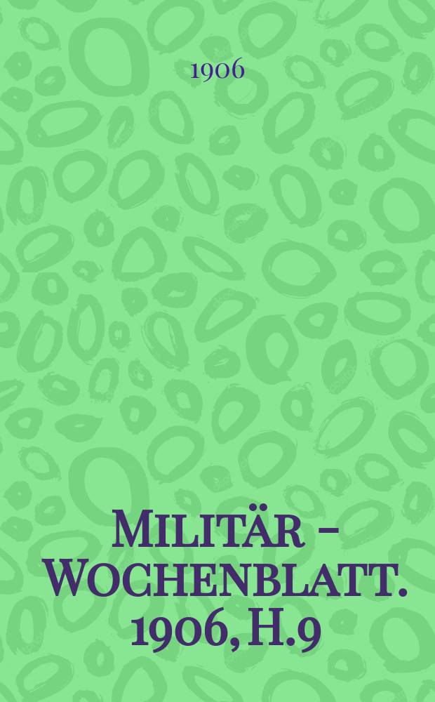 Militär - Wochenblatt. 1906, H.9 : Die Schlacht am Scha ho