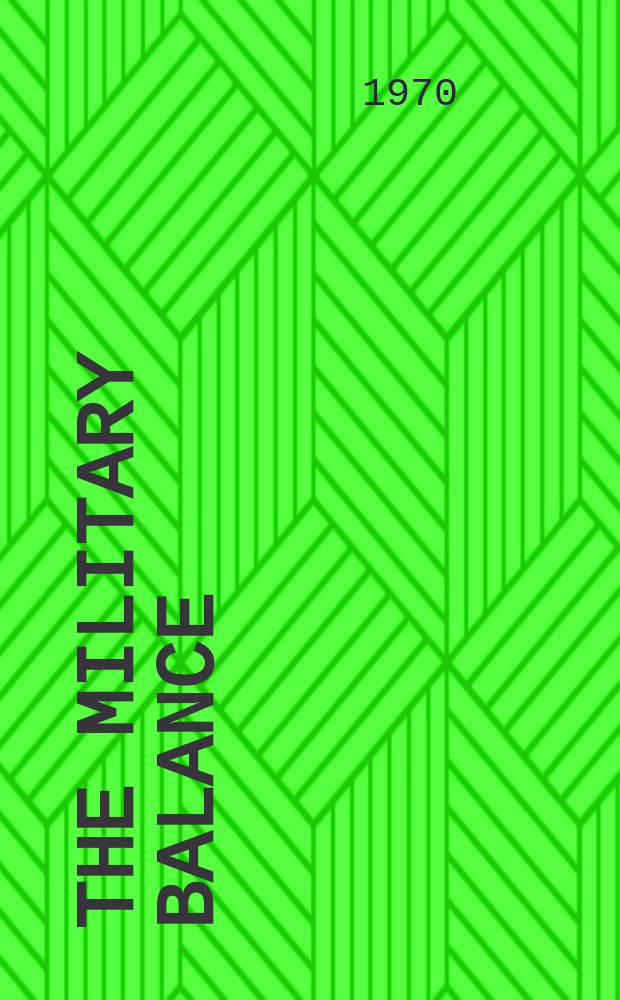 The Military balance