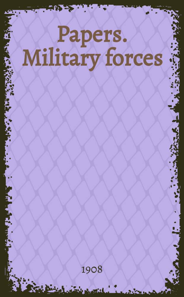[Papers]. Military forces