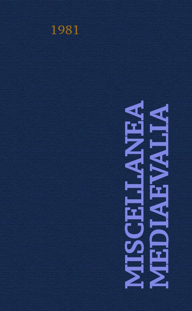 Miscellanea Mediaevalia : Veröff. des Thomas-Inst. der Univ. zu Köln. Bd.13/2 : Sprache und Erkenntnis im Mittelalter