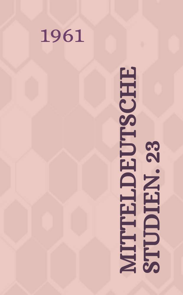 Mitteldeutsche Studien. 23 : Die Sprache der Elbschiffer