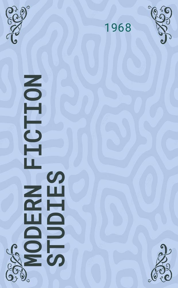 Modern fiction studies : A critical quarterly publ. by the Modern fiction club of the Purdue univ. dep. of English... devoted to criticism, scholarship, and bibliography of American, English, and European fiction since about 1880. Vol.14, №3 : (Ernst Hemingway)