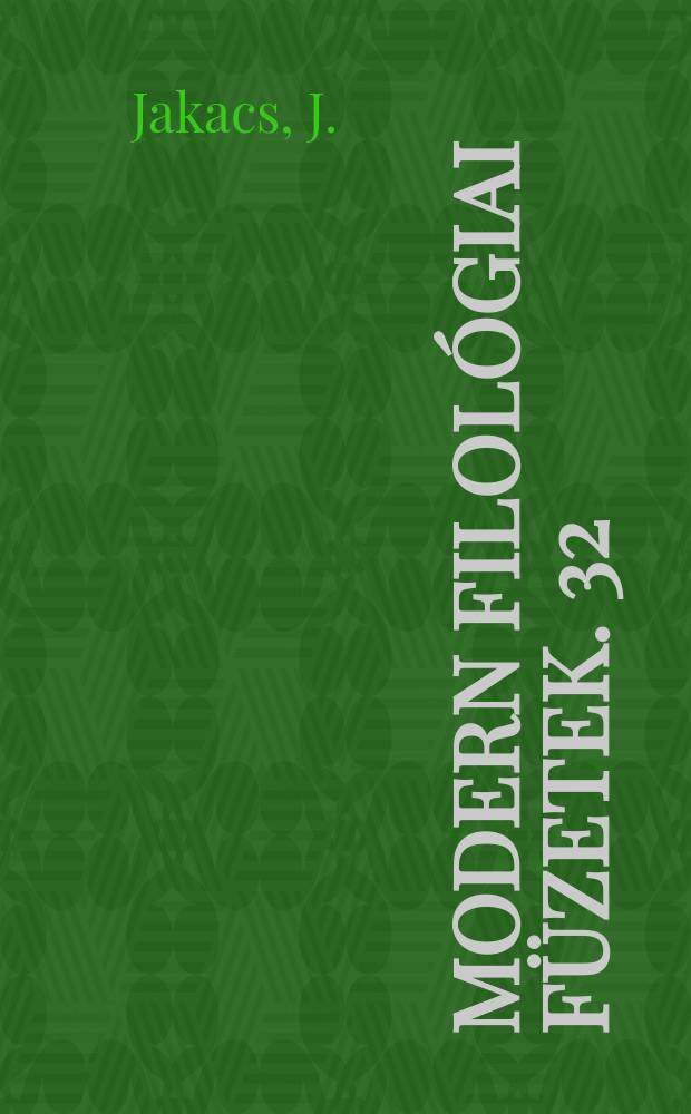 Modern filológiai füzetek. 32 : Benedetto Croce