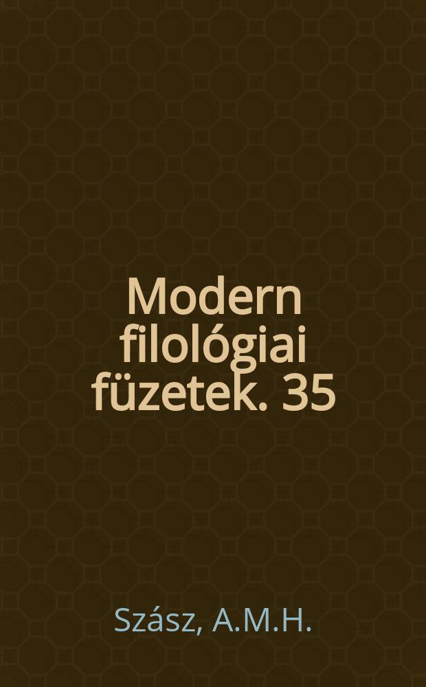 Modern filol&oacute;giai f&uuml;zetek. 35 : A 20. sz&aacute;zadi csal&aacute;dt&ouml;rt&eacute;neti reg&eacute;ny