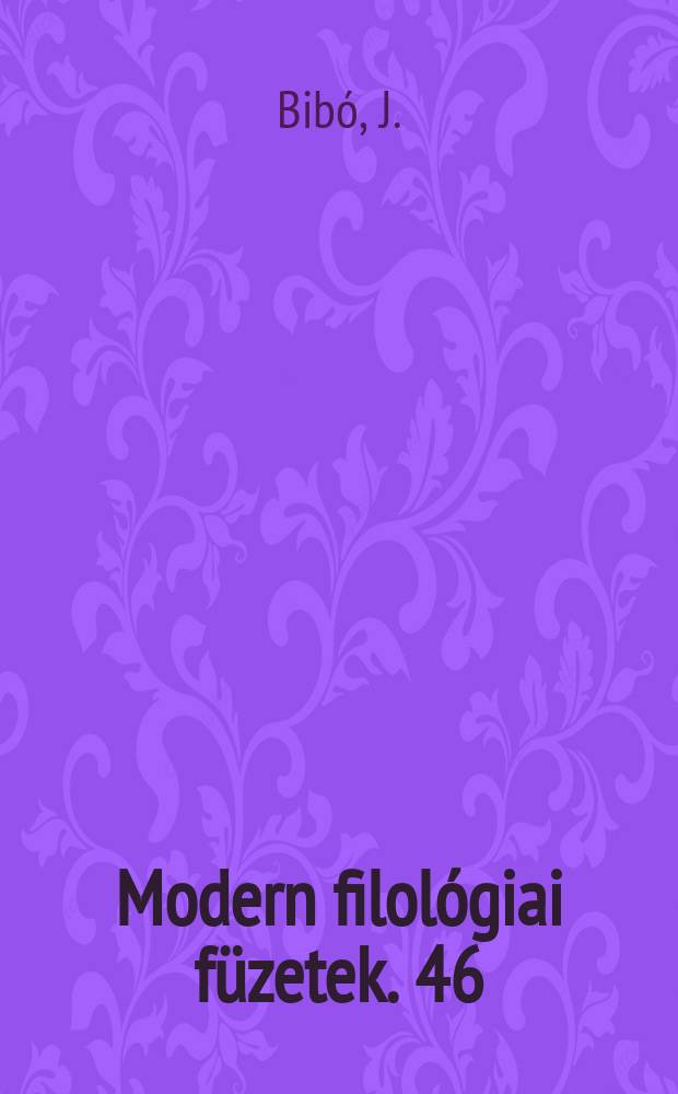 Modern filológiai füzetek. 46 : Proust stílusa és Gyergyai Albert Proust..