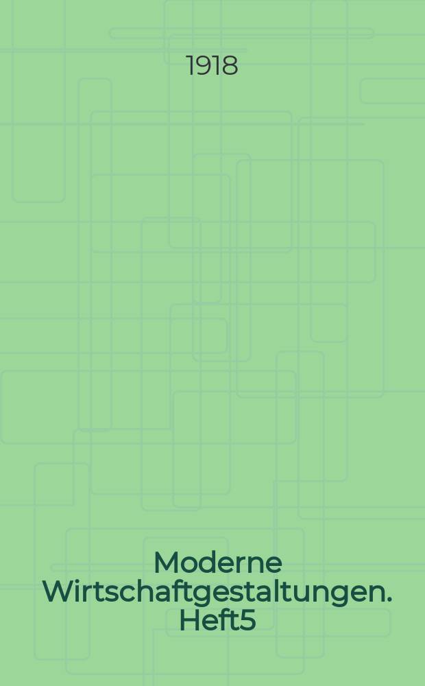 Moderne Wirtschaftgestaltungen. Heft5 : Die Güterschiffahrt auf der Saate und Unstrut