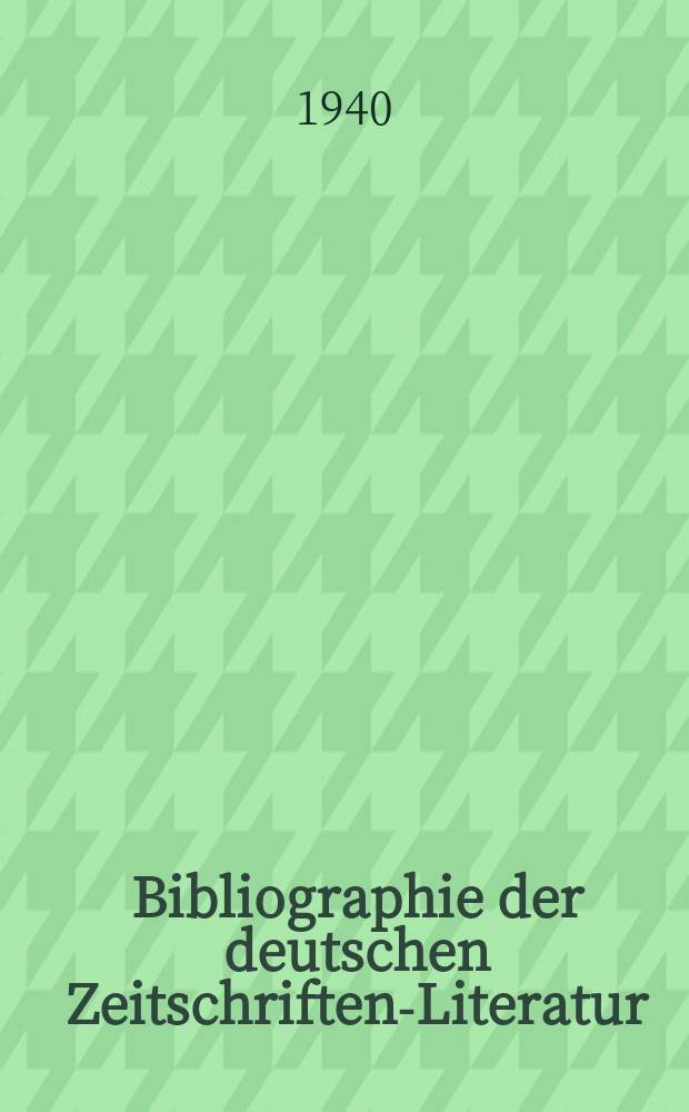 Bibliographie der deutschen Zeitschriften-Literatur : Alphabetisches nach Schlagworten sachlich geordnetes Verzeichnis, von... Aufs&auml;tzen, die w&auml;hrend des Jahres in... zumeist wissenschaftlichen Zeitschriften deutscher Zunge erschienen sind. Bd. 83A