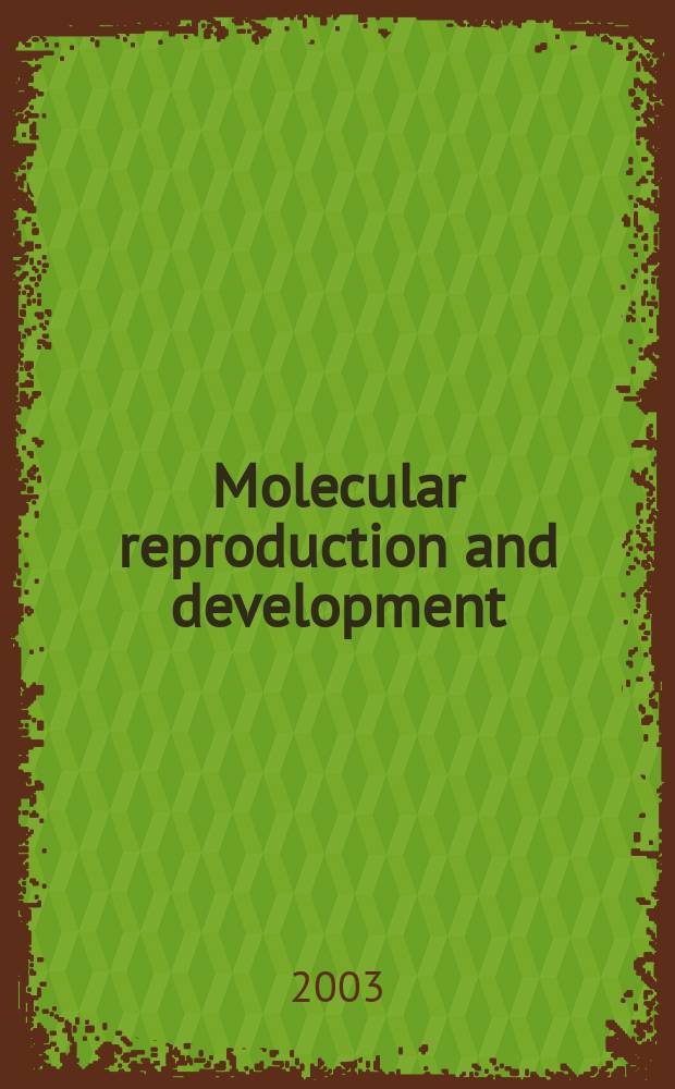 Molecular reproduction and development : Incorporating Gamete research. Vol.64, №2