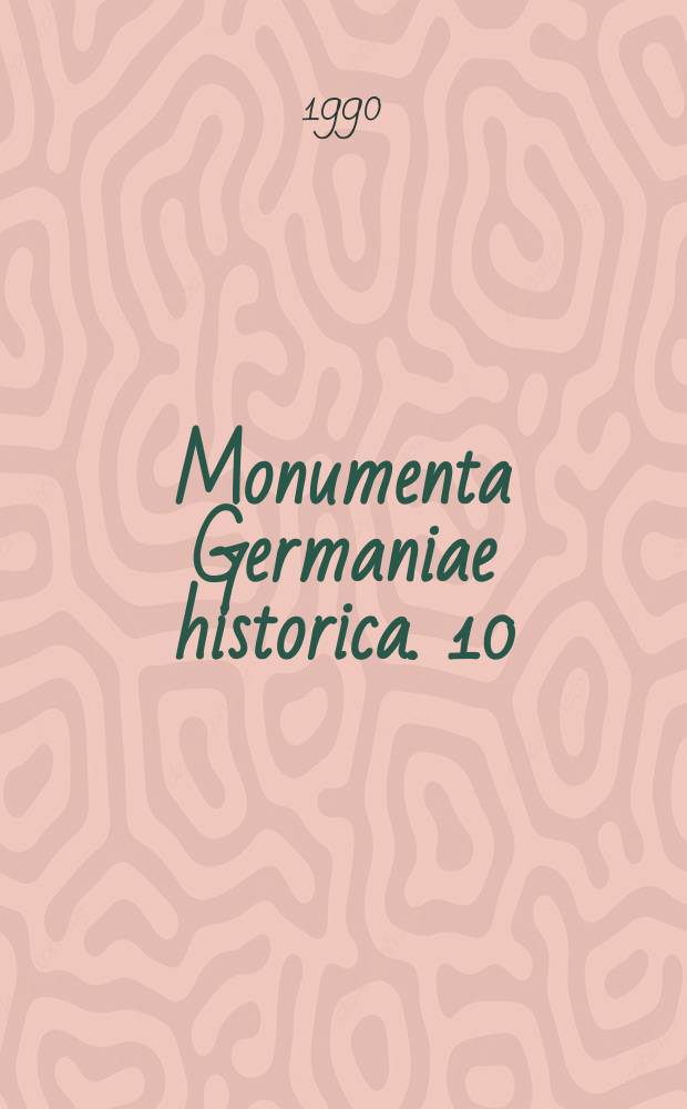 Monumenta Germaniae historica. 10 : Wortkonkordanz zum Decretum Gratiani