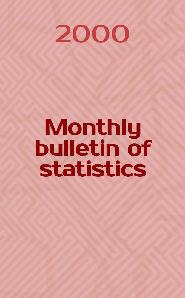 Monthly bulletin of statistics : Statistical office of the United Nations. Vol.54, №4