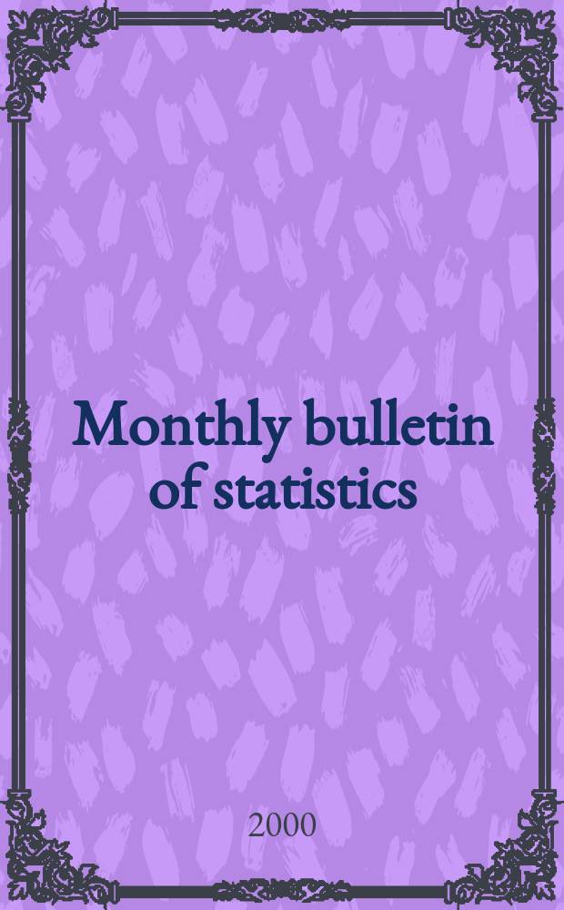 Monthly bulletin of statistics : Statistical office of the United Nations. Vol.54, №10