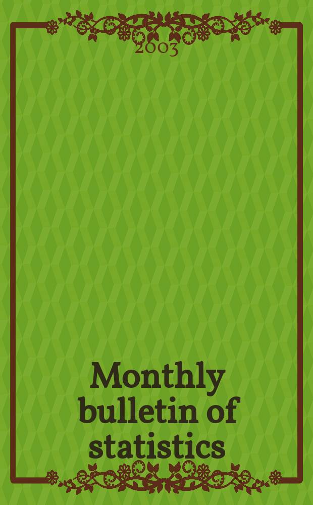 Monthly bulletin of statistics : Statistical office of the United Nations. Vol.57, №9