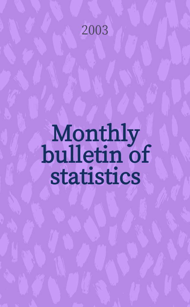 Monthly bulletin of statistics : Statistical office of the United Nations. Vol.57, №11