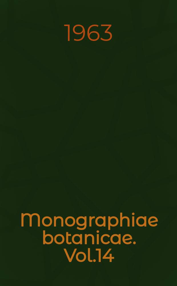 Monographiae botanicae. Vol.14 : The Genus Colutea L.