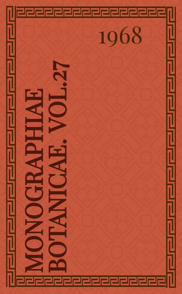 Monographiae botanicae. Vol.27 : Roślinność stawów rybnych woj. Warszawskiego