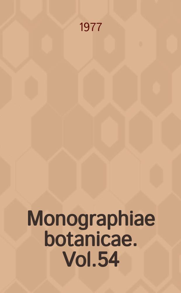 Monographiae botanicae. Vol.54 : Brioflora i zbiorowiska ...