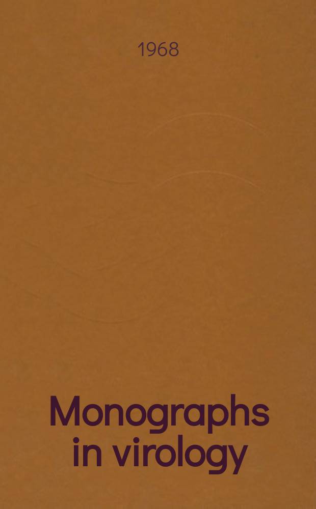 Monographs in virology