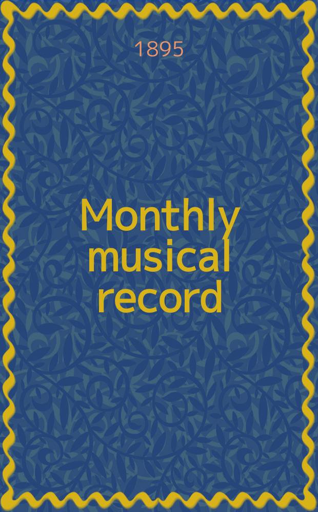 Monthly musical record