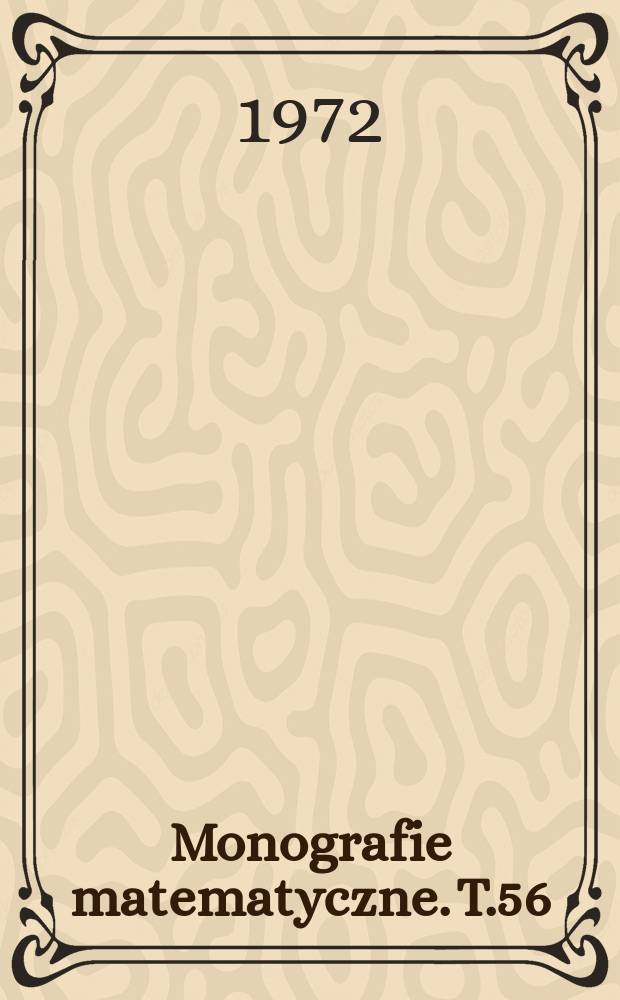 Monografie matematyczne. T.56 : Metric linear spaces