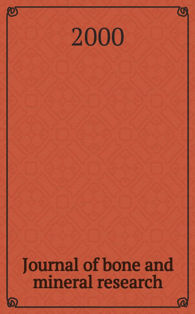 Journal of bone and mineral research : The offic. j. of Amer. soc. for bone and mineral research. Vol.15, №2