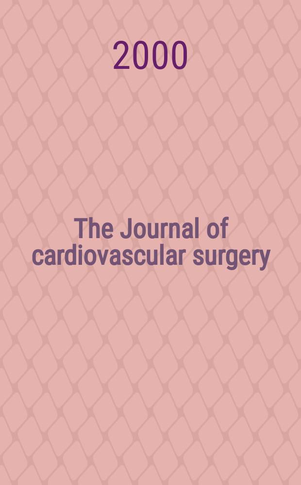 The Journal of cardiovascular surgery : Official journal of the International cardiovascular society. Vol.41, №5