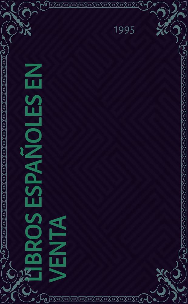 Libros españoles en venta : ISBN. 1995, [1] : Autores- Títulos