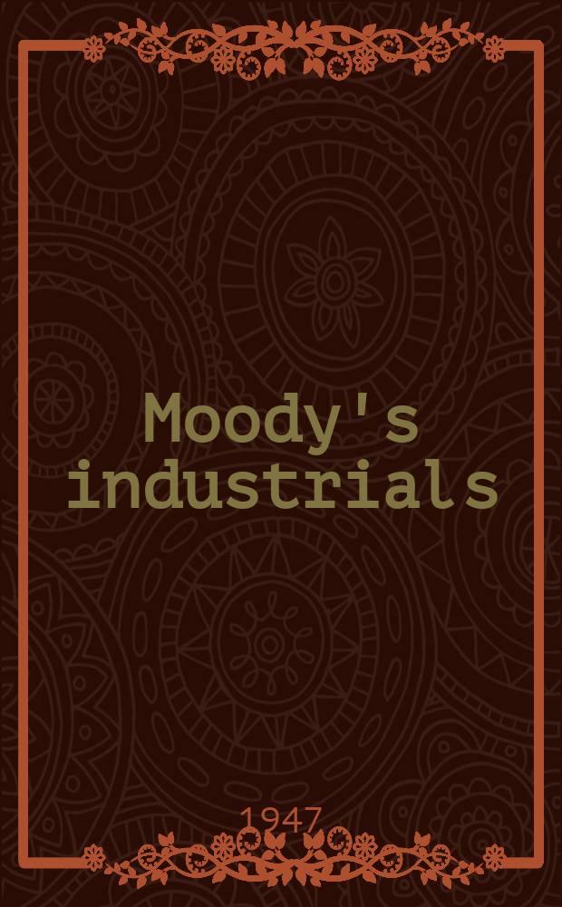 Moody's industrials