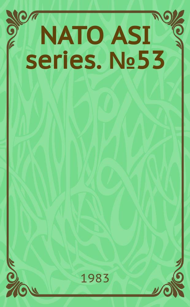 NATO ASI series. №53 : Heat pump fundamentals