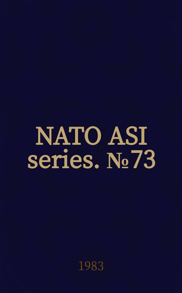 NATO ASI series. №73 : Mass transfer with chemical reaction in multiphase systems
