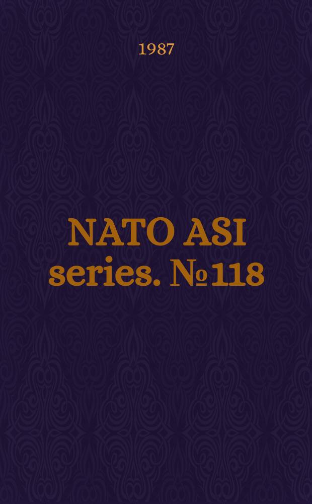NATO ASI series. №118 : Amorphous and liquid materials