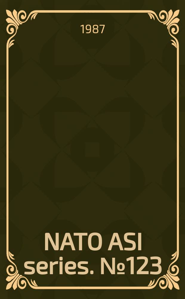 NATO ASI series. №123 : Halide glasses for infrared fiberoptics