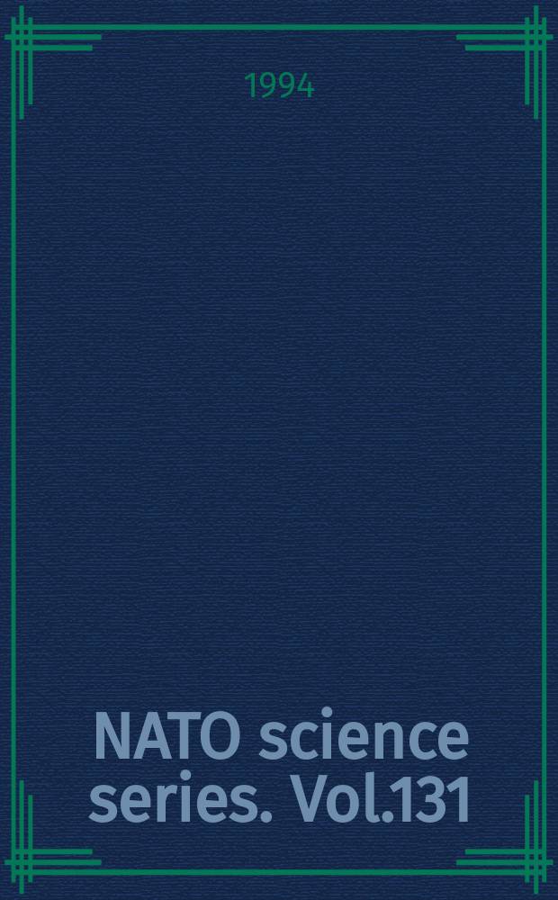 NATO science series. Vol.131 : Constraint programming