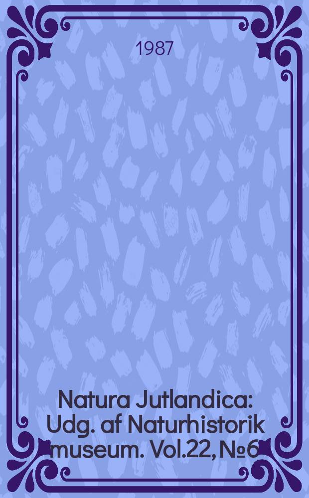 Natura Jutlandica : Udg. af Naturhistorik museum. Vol.22, №6 : Contribution to the knowledge of Ethiopian Cerambycidae (Coleoptera)