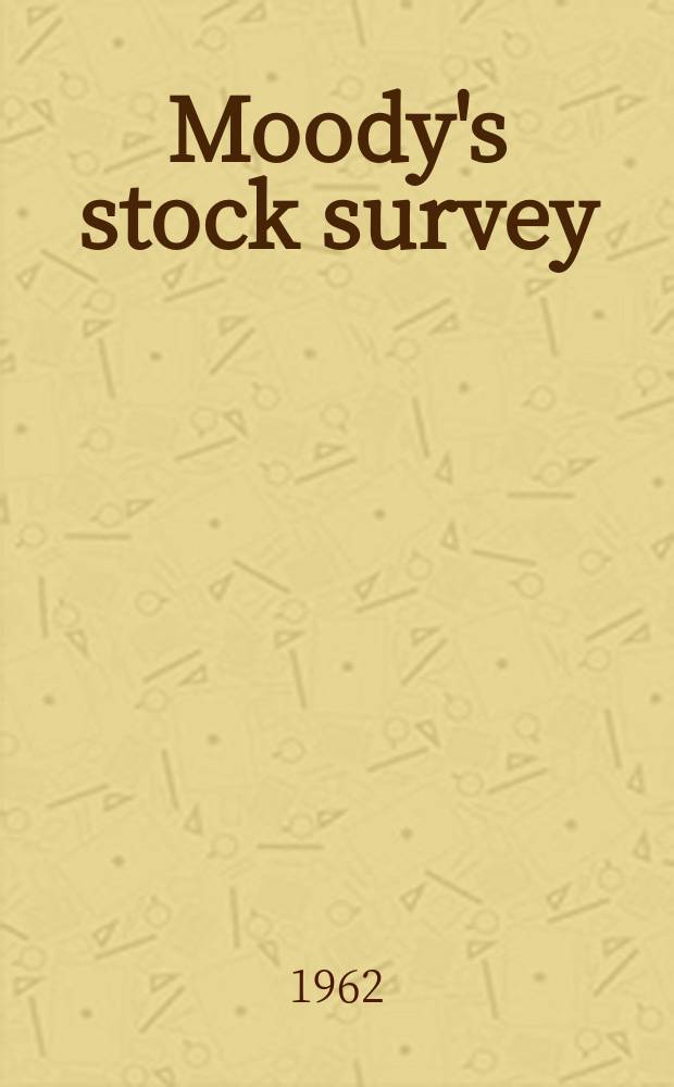 Moody's stock survey
