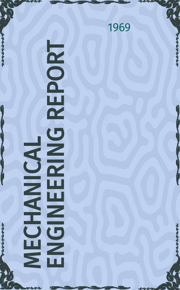 Mechanical engineering report : A technique for measuring, recording and analyzing ...