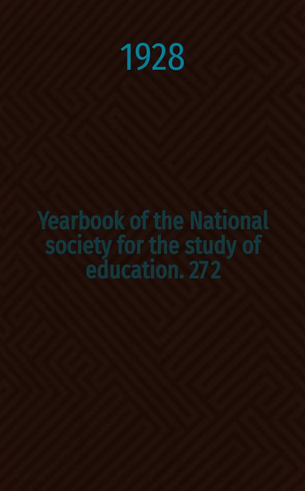 Yearbook of the National society for the study of education. 27[2] : Nature and nurture