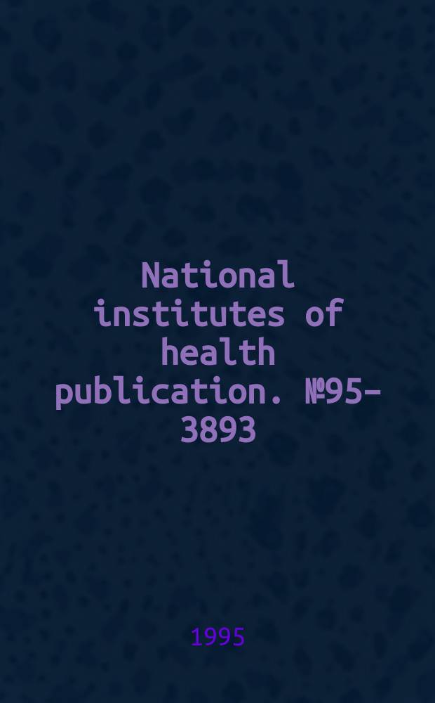 National institutes of health publication. №95–3893 : Stress, gender and alcohol - seeking behavior