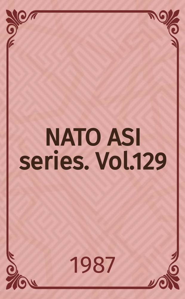 NATO ASI series. Vol.129 : Cellular and humeral immunological components of cerebrospinal fluid in multiple sclerosis