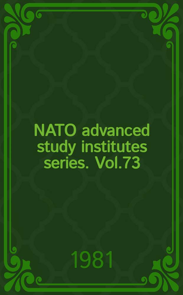 NATO advanced study institutes series. Vol.73 : Emission and scattering techniques