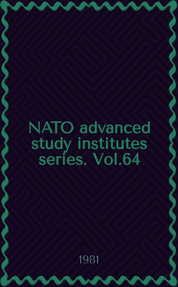 NATO advanced study institutes series. Vol.64 : Exploration of the polar upper atmosphere