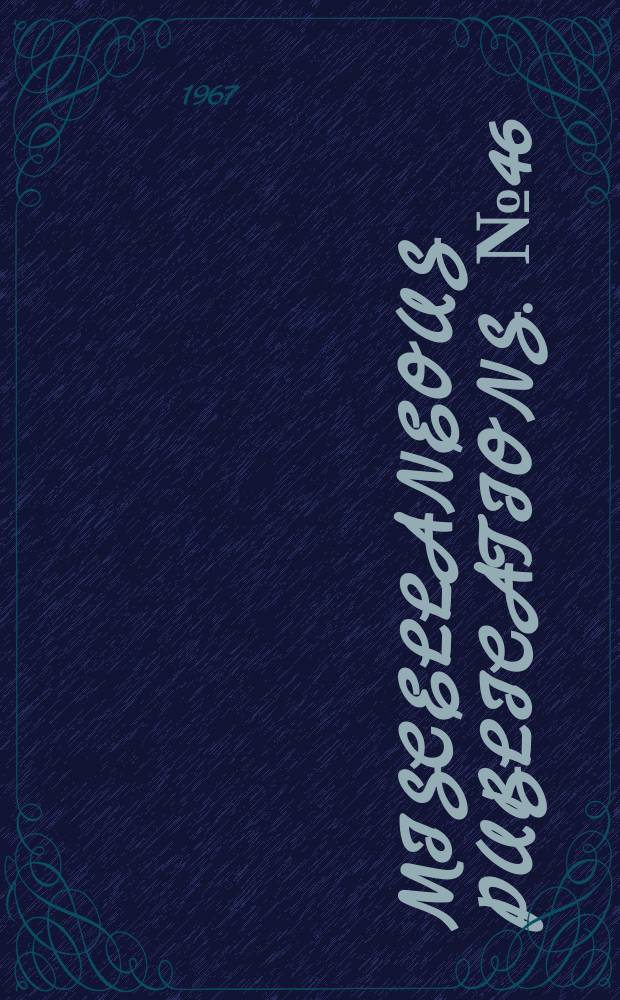 Miscellaneous publications. №46 : The distributional status of bats in Kansas