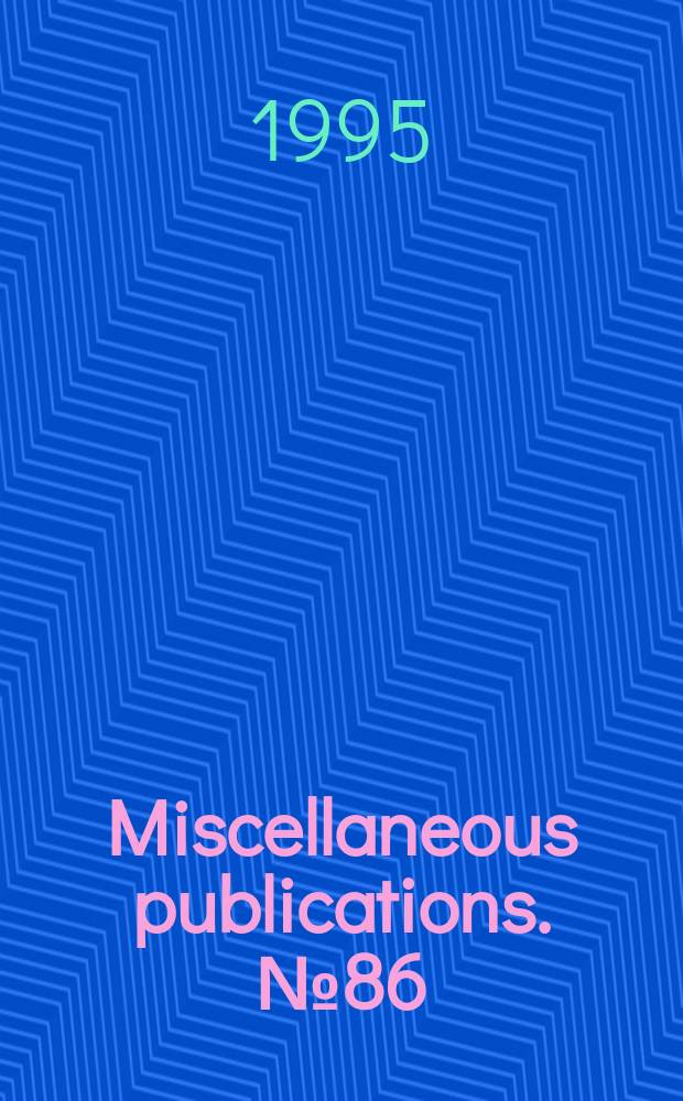 Miscellaneous publications. №86 : Systematic revision of fossil prairie dogs ...