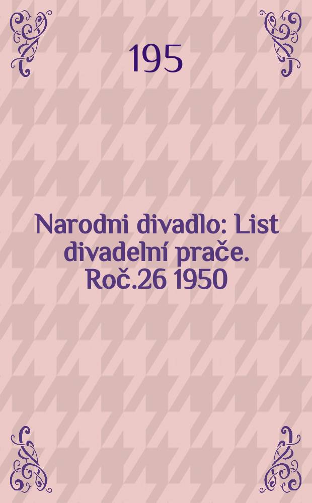 Narodni divadlo : List divadelní prače. Roč.26 1950/1951, Č.35 : Boris Godunov