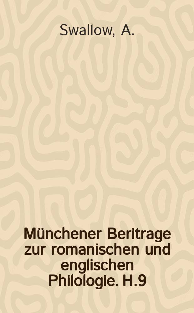 M&uuml;nchener Beritrage zur romanischen und englischen Philologie. H.9 : Methodism in the light of the English literature of the last century